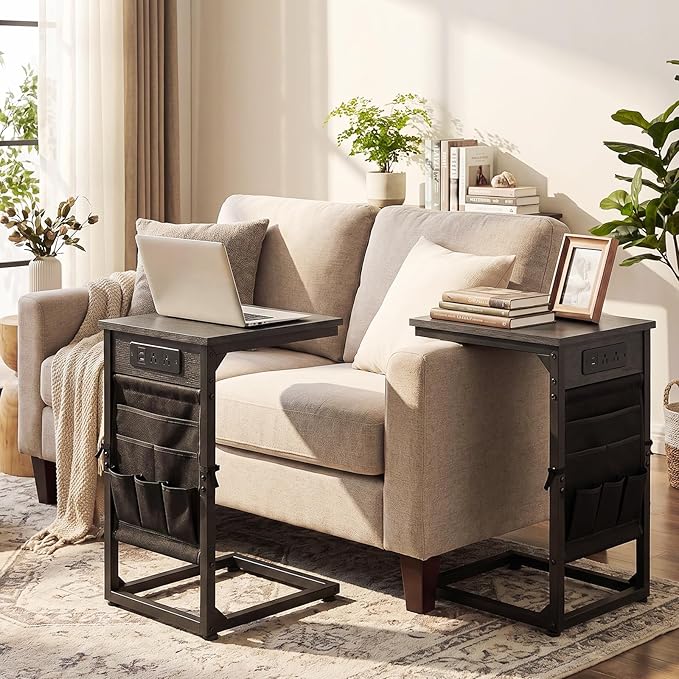 AMHANCIBLE C Shaped End Table