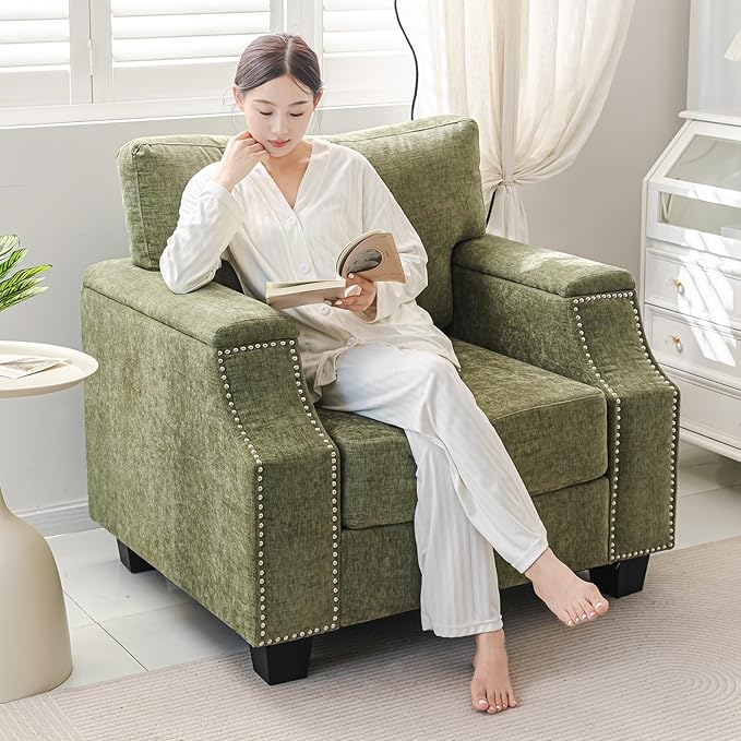 Rexulqo Oversized Accent Chair Set of 2, Oversized Armchair