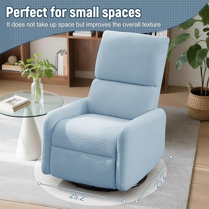 Korser 360° Rocking Chair, Nursery Rocker Chair