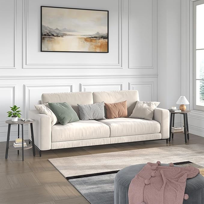 sthmec Side Table, Small Round End Table