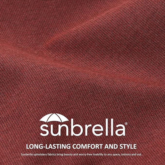 Unimatta Sunbrella Outdoor High Back Chair Cushion Seat Pads, 44 x 21 Inch