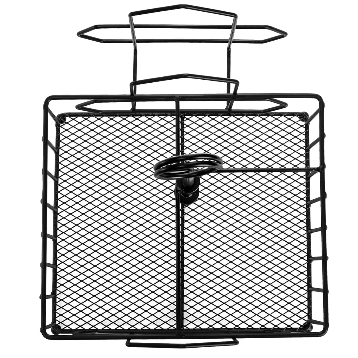 ZOOFOX Metal Napkin Holder with Salt and Pepper Shakers, 2-in-1 Condiment Holder for Table, 4 Compartment Restaurant Wrought Iron Condiment Rack for Party, Camping, Picnic