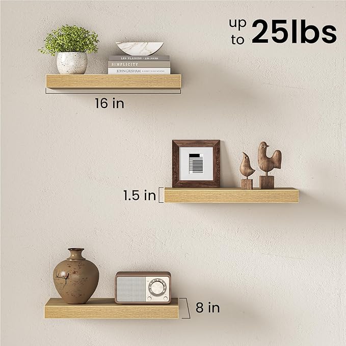 Fun Memories 16Inch Floating Shelves