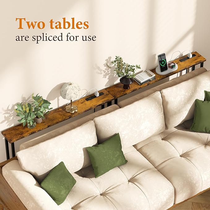 Keelian 39" Sofa Table Narrow Long