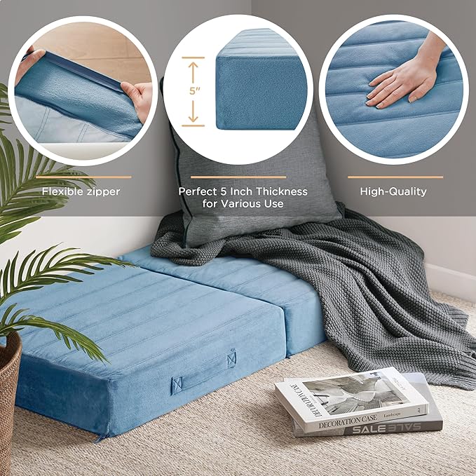 Codi Floor Cushions for Adults, Large Meditation Pillows