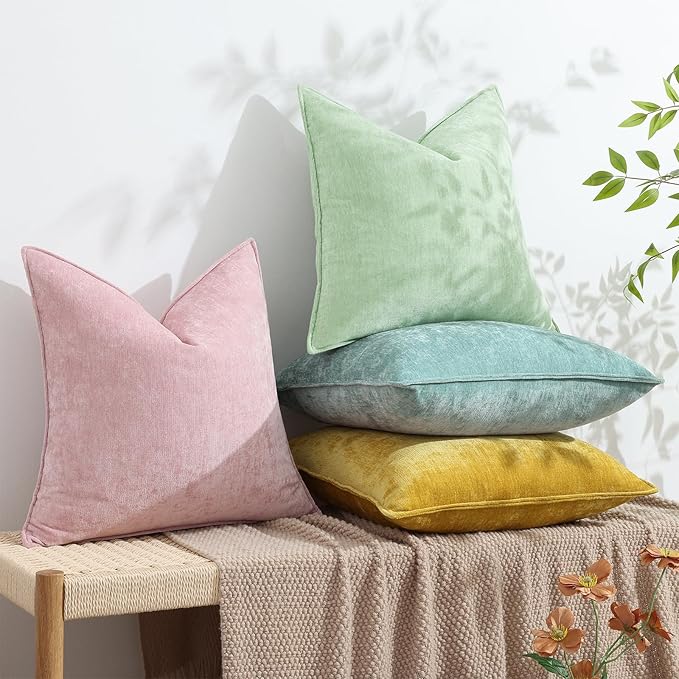 decorUhome Summer Couch Throw Pillow Covers 12x20 Set of 2, Decorative Soft