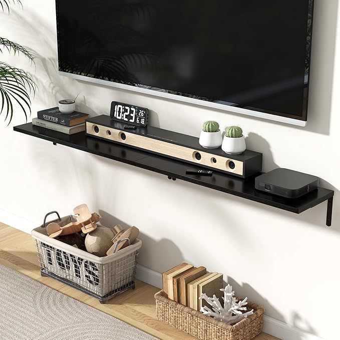 Fun Memories Deep Floating Shelves, 32W x 8D Floating Shelves Set of 2