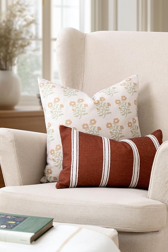 Crumbs Home Modern Farmhouse California Casual Indoor Outdoor Lumbar Pillow