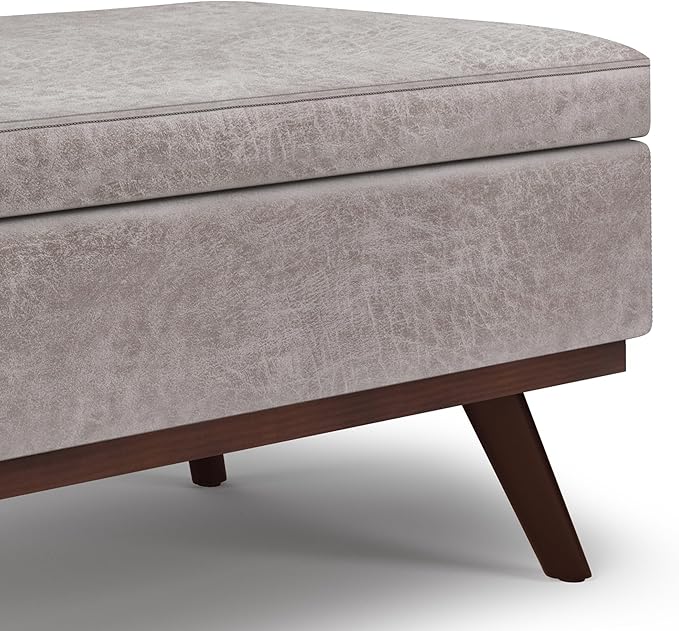 SIMPLIHOME Owen Lift Top Coffee Table Storage Ottoman