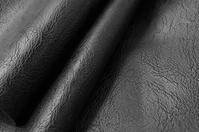 Wento Thick Half Yard Faux Leather Fabric Soft Skin Grain PU Leather
