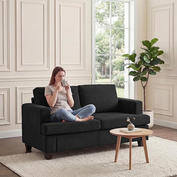 Apicizon 63" Loveseat Sofa Couch, Cloud Couch Lounge Sofa