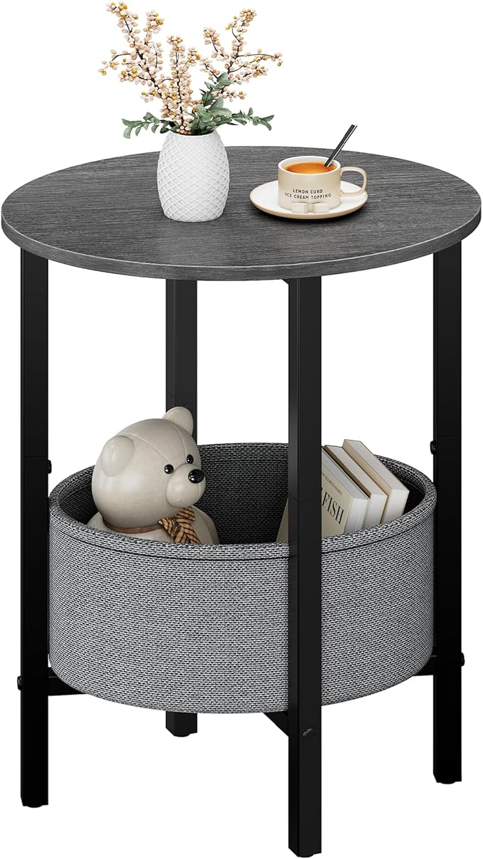 Vagusicc Round Side Table End Table