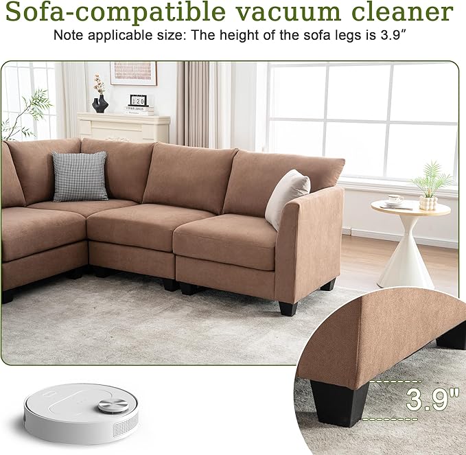 150.4" Large Sectional Couches for Living Room, 8 Seater L Shaped Modular