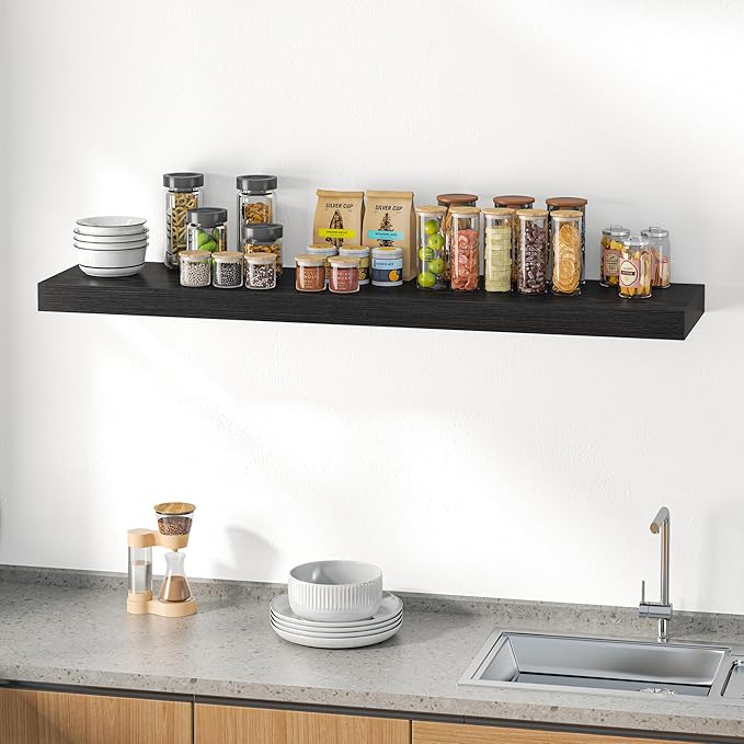 Dreamland 55" Floating Shelves for Wall, Wall-Mounted Shelves for Bedroom