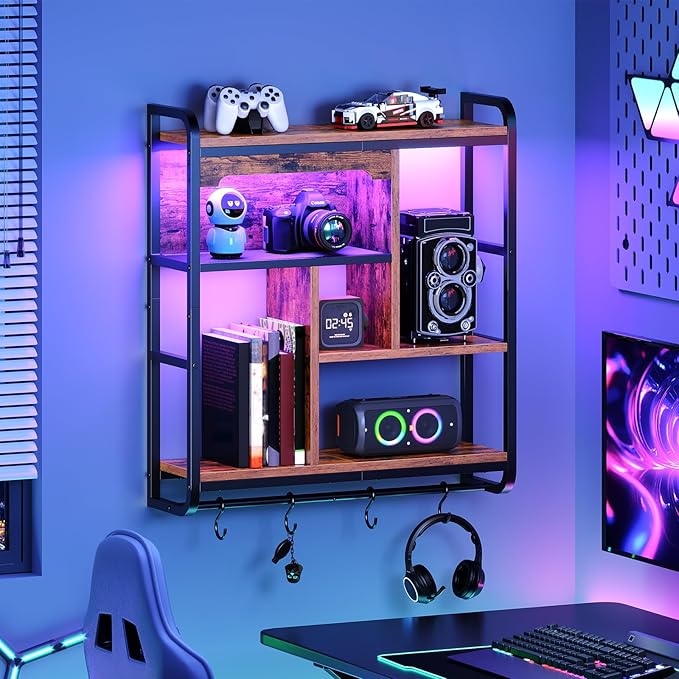 HOOBRO Gaming Floating Shelves
