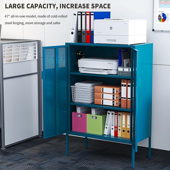 Blue Metal Storage Cabinet
