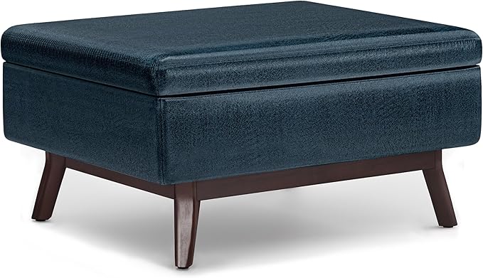 SIMPLIHOME Owen Coffee Table Storage Ottoman