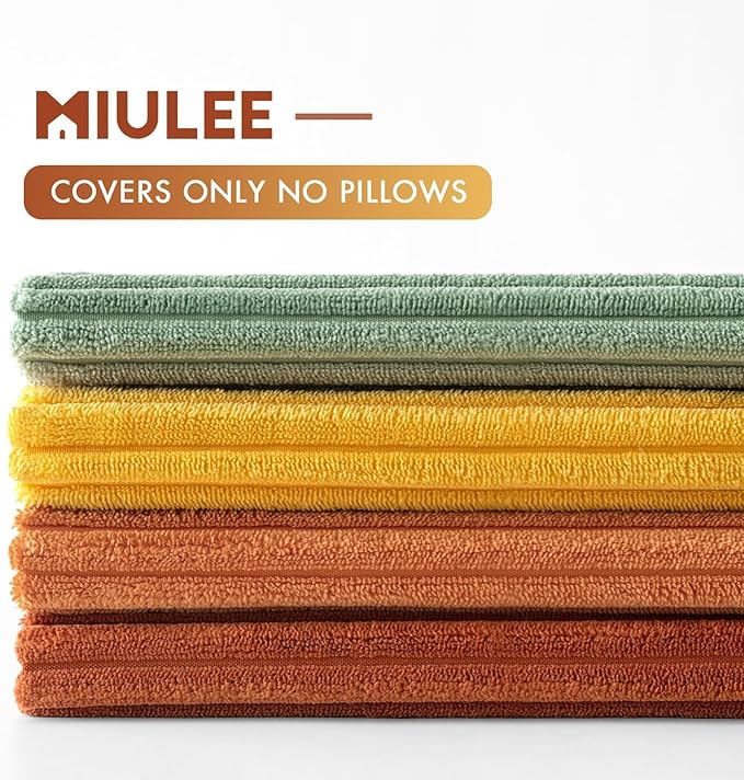 MIULEE Decorative Throw Pillow Covers 24x24 Inch Set of 4, Vibrant Cushion