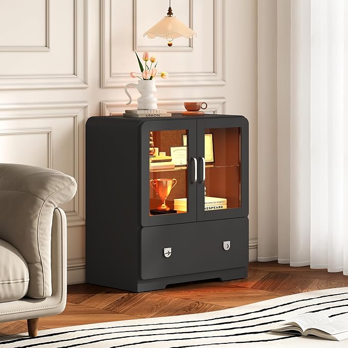 RoyalCraft Black Display Cabinet
