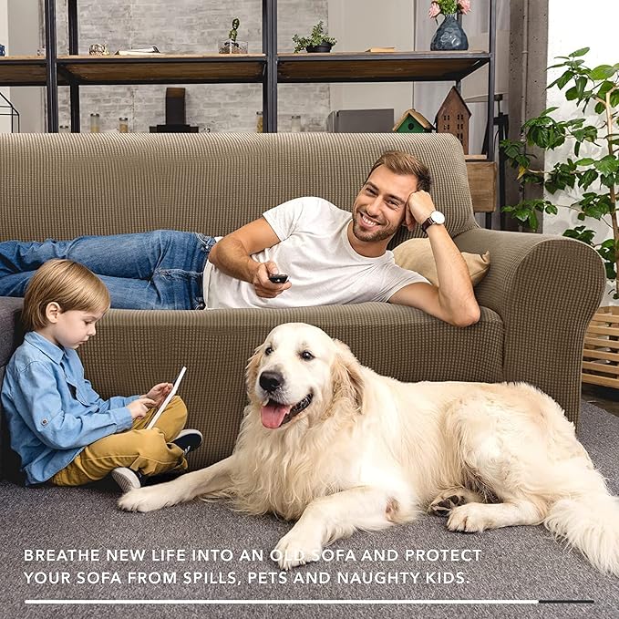 ZNSAYOTX Super Stretch Couch Cover Love Seat Sofa Covers