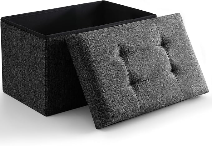 Storage Ottoman Cube Small Footrest Foldable Seat Foot Stools Square Tufted