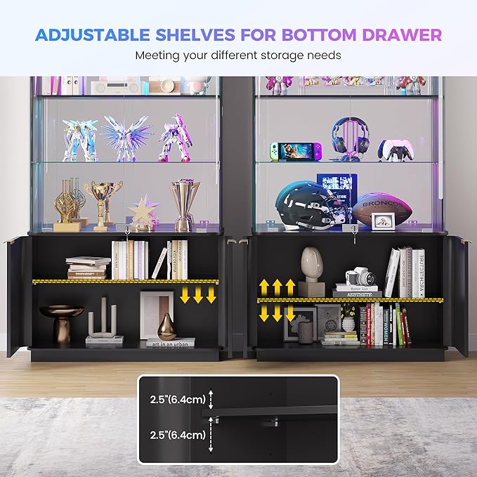 71" Tall RGB Display Cabinet