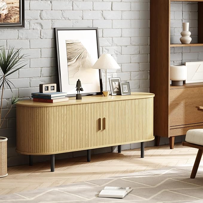 ONBRILL 55" TV Stand with Power Outlet