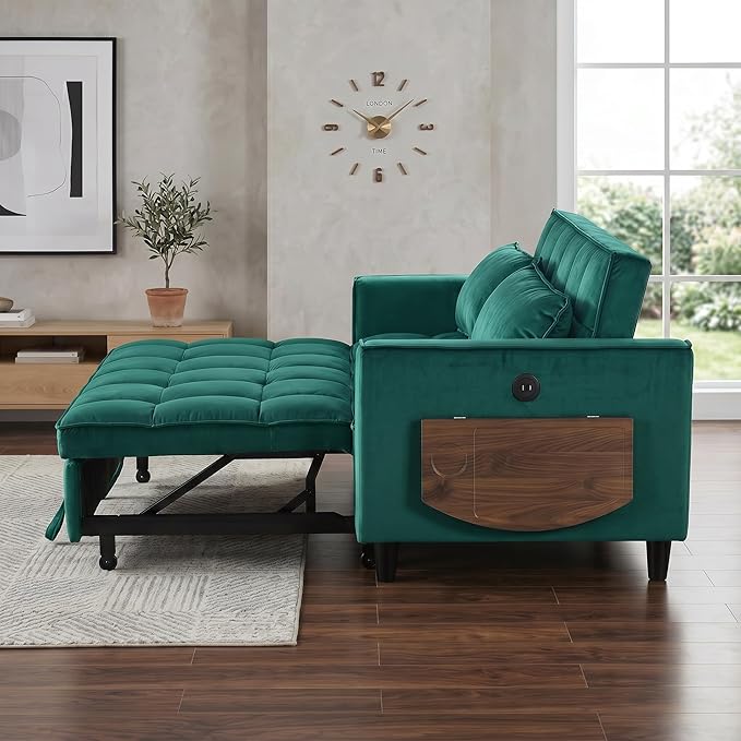 4 in 1 Convertible Sofa Bed, Pull Out Couch