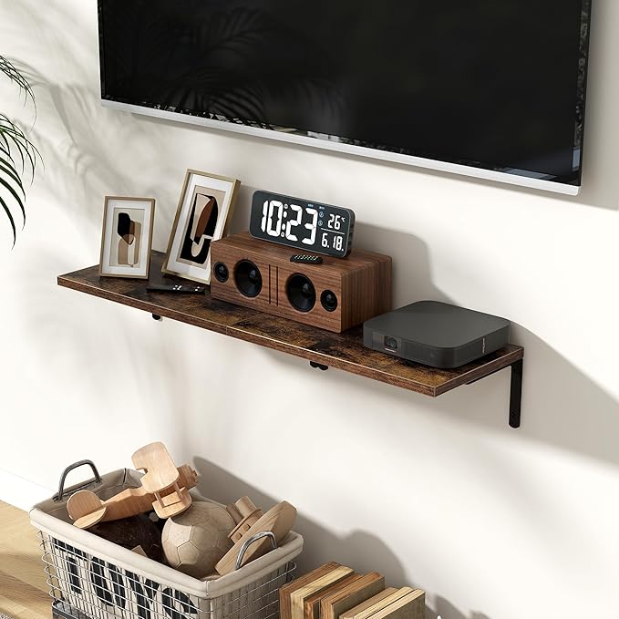 Fun Memories Deep Floating Shelves, 16W x 8D Floating Shelves Set of 2