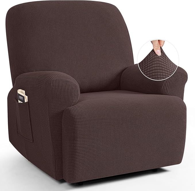 TAOCOCO Oversized Recliner Chair Covers, 1 Seater Streach Recliner Covers Soft