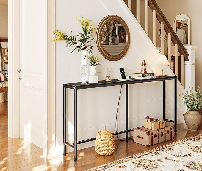 SUPERJARE 70 Inch Console Table