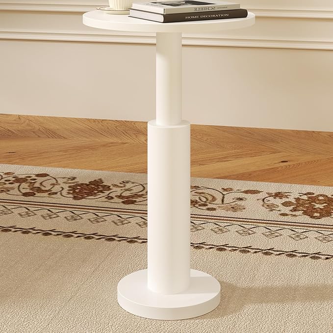 LAATOOREE Small Round Side Tables Set of 2, Drink Tables, Accent Coffee Tables