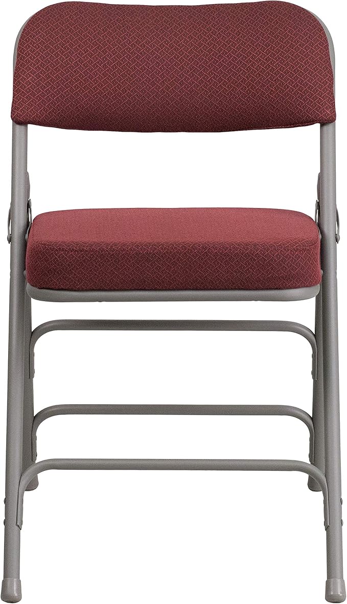 Flash Furniture 4 Pack HERCULES Series Premium Curved Triple Braced & Double