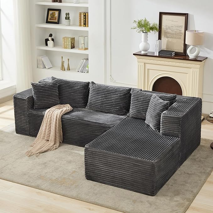 106” Modular Sectional Sofa, Cloud Sectional Couch