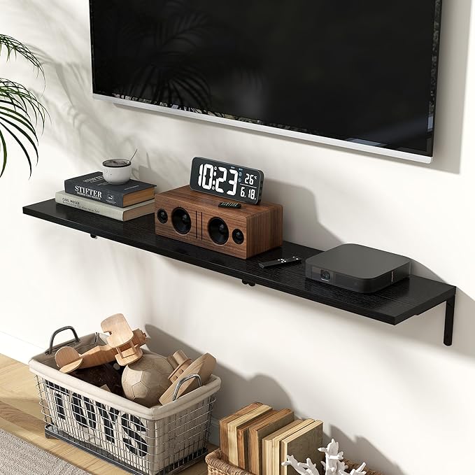 Fun Memories Deep Floating Shelves, 24W x 8D Floating Shelves Set of 2