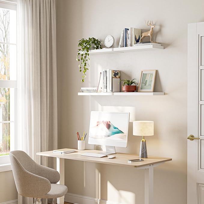 YUFLINX 16’’White Floating Shelves