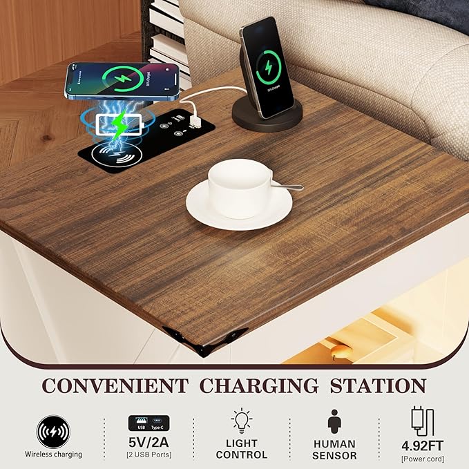 HWB LED Nightstand Set of 2