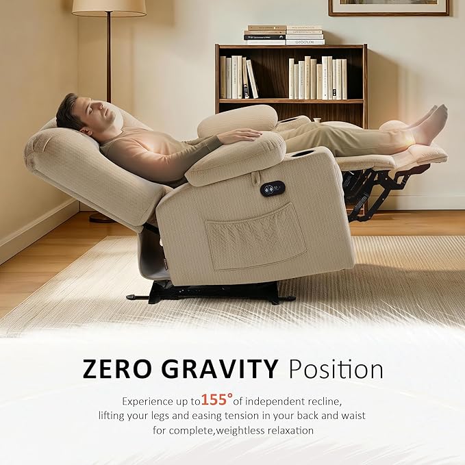 MCombo 55.9" Zero Gravity Power Loveseat Recliner