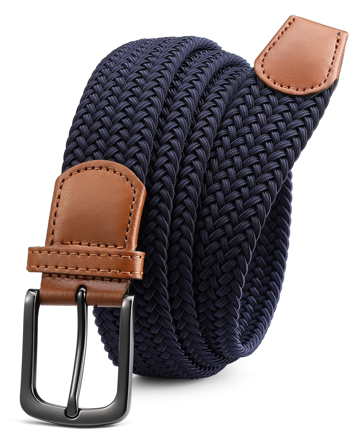 CHAOREN Mens Belt - Braided Stretch Golf Belt for Men 1 3/8"- Gift for Golf Pants Casual Shorts Jeans
