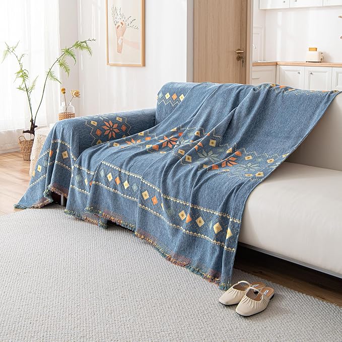 DREAMINGO Couch Cover Chenille Boho Sofa Covers