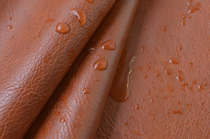 Wento Thick 3 Yard Faux Leather Fabric Soft Skin Grain PU Leather