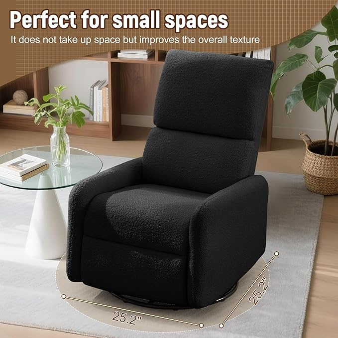 Korser 360° Rocking Chair, Nursery Rocker Chair