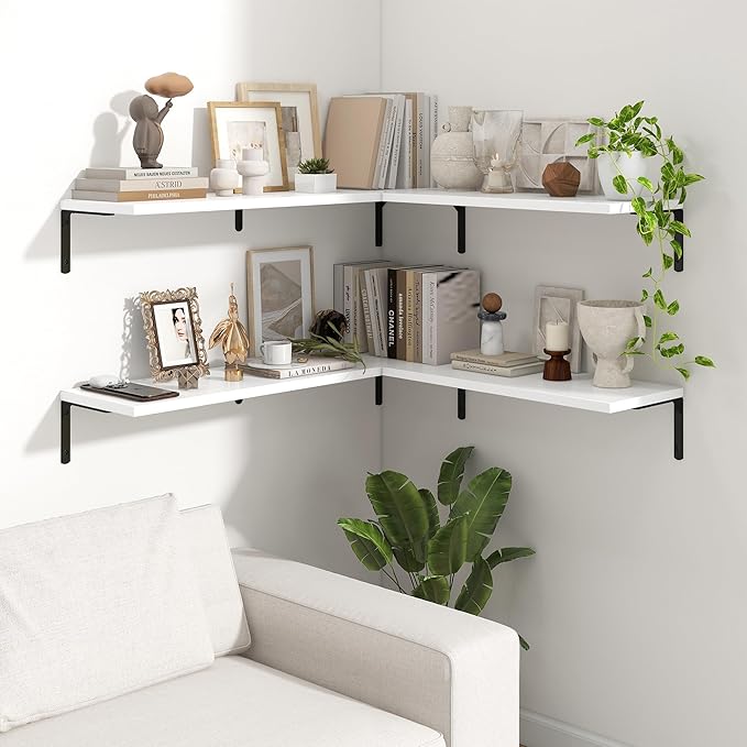 Fun Memories Deep Floating Shelves, 36W x 8D Floating Shelves Set of 2