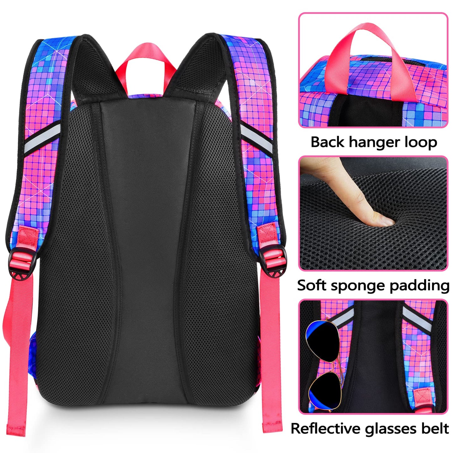 MATEIN Basketball Bag, Sturdy Soccer Bag with Ball Holder & Shoe Compartment, Large Basketball Backpack for Training Equipment, Water Resistant Sports Ball Backpack Fits Volleyball Football, Colorful