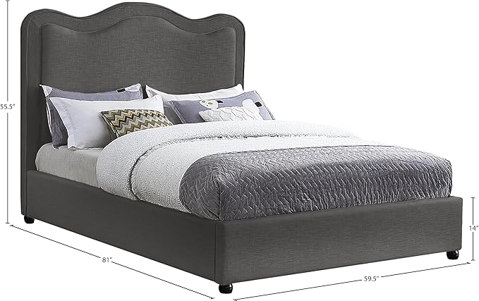 Meridian Furniture FelixGrey-F Felix Collection Modern | Contemporary Linen