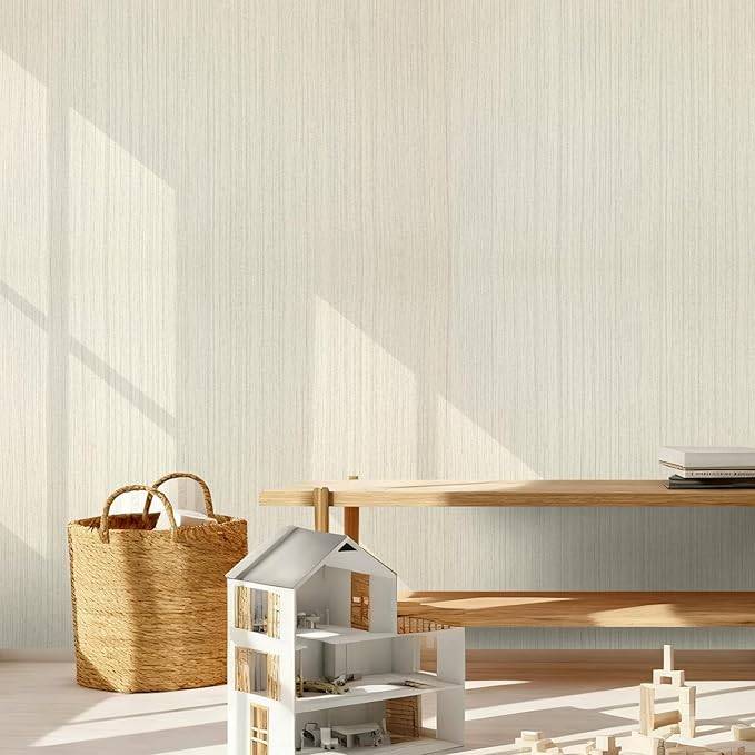 Grasscloth Wallpaper Peel and Stick Texture Contact Paper 15.7"x196.8" Vintage