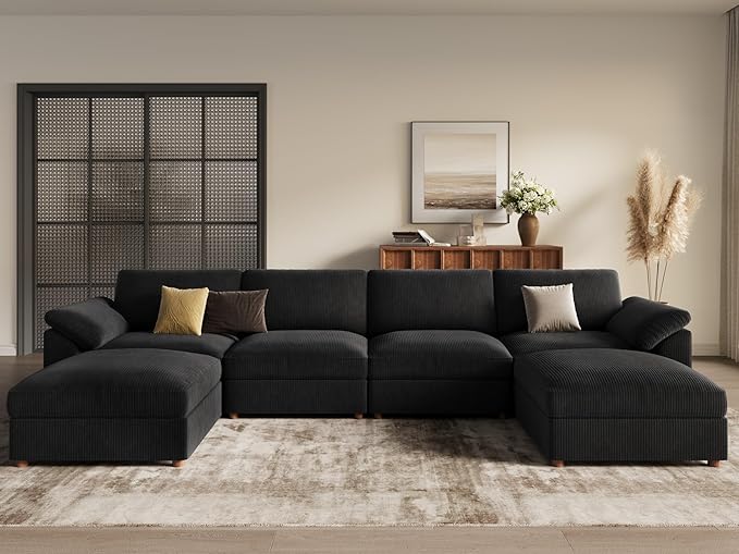 EASE MOOSE Large Sectional Modular Sofa, LOversized U Shape Sectional Couch