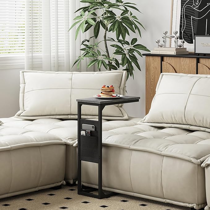TUTOTAK C Shaped End Table, Side Table