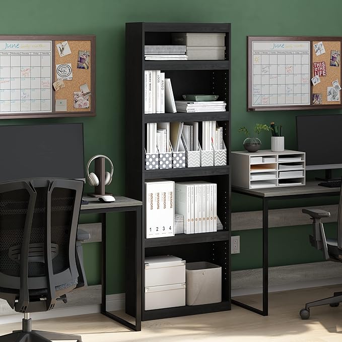 Furinno Jaya Enhanced Home 5-Tier Shelf Bookcase