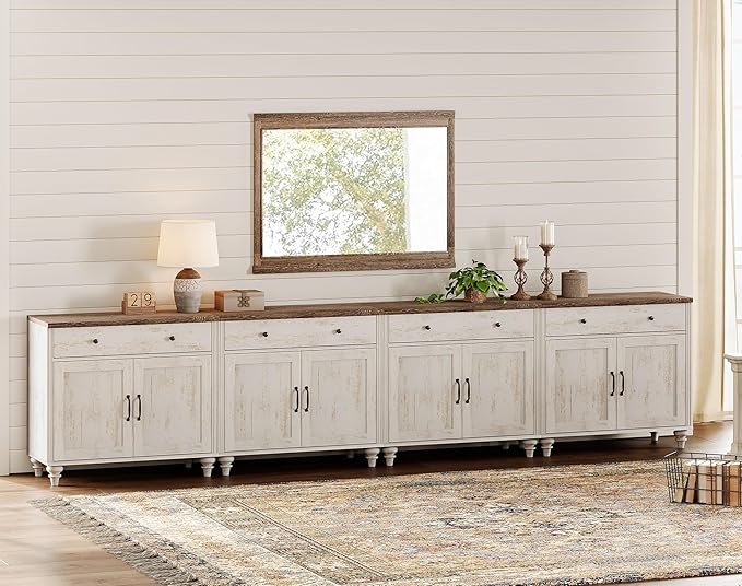 WAMPAT Large TV Stand for 100 inch TV
